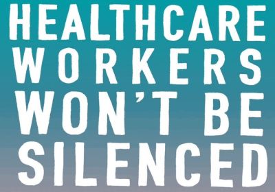 Artwork and image for event "Protest: Healthcare Workers Won't Be Silenced" 4:30pm 16/08/2026 AHPRA office, 222 Lonsdale St, Naarm VIC 3000