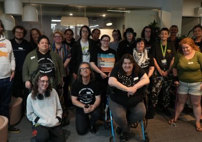 Group photo of Anti-Poverty Network SA members
