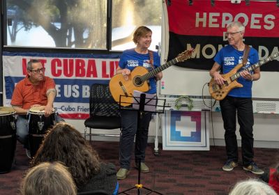 Jumping Fences performs at the July 26 commemoration