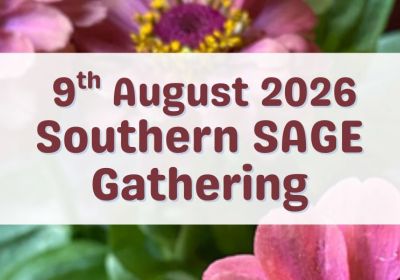 Artwork and image for event "Southern SAGE monthly gathering – BYO SAGE" 1pm-4:30pm 09/08/2026 Aldinga Community Centre, 7 Stewart Ave, Aldinga Beach SA 5173