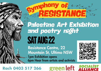 palestine art exhibition and poetry night