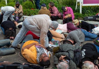 AUKUS die-in