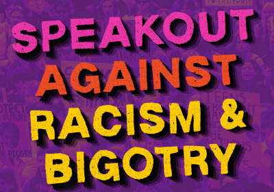 speakout against racism and bigotry