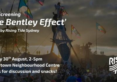 Artwork and image for event "Film screening: The Bentley Effect" 2pm-5pm 30/08/2026 Newtown Neighbourhood Centre, 11/13 Darley St, Newtown NSW 2042