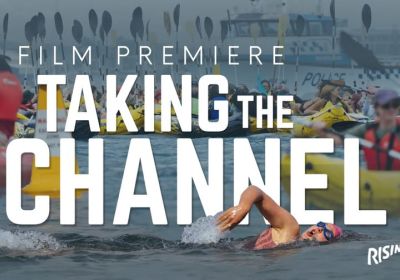 Artwork and promotional banner for short documentary film 'Taking The Channel' by Rising Tide