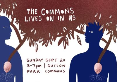 Artwork and image for event "The Commons Lives On In Us" 3pm-7pm 20/09/2026 Dutton Park Commons, 359 Gladstone Rd, Dutton Park QLD 4102