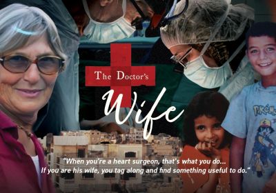 Artwork and promotional image for documentary film The Doctor's Wife