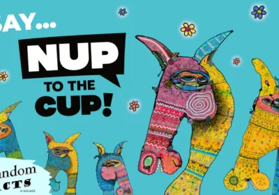 Artwork and image for event "Hobby Horse Ride – Nup to the Cup!" War Horse Memorial, East Terrace & Botanic Rd, Tarntanya SA 5000