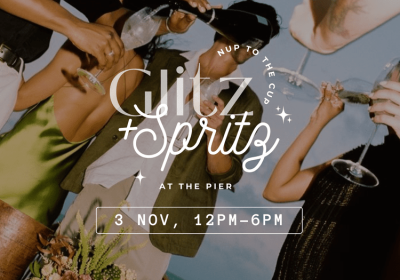Artwork and image for event "Glitz & Spritz at the Pier – Nup to the Cup" 12pm-6pm 03/11/2026 Pier Ninety Seven, 97 Hannell St, Wickham NSW 2293