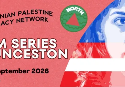 Artwork and image for event "Film screening: Israelism" 6:30pm-8:30pm 10/09/2026 Windmill Hill Memorial Hall, 18a High St, Launceston TAS 7250