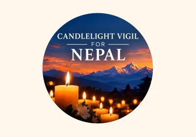 Artwork and image for event "Candlelight Vigil for Nepal" 5:30pm-6:30pm 19/09/2026 Gregory Street Amphotheatre, 58 The Strand, North Ward QLD 4810