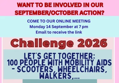 Artwork and image for event "Accessible Tram Stops campaign meeting" 7pm 14/09/2026 online, email satsnow0@gmail.com to get involved