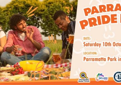 Artwork and image for event "18th Annual Parramatta Pride Picnic" 11am-7pm 10/10/2026 Parramatta Park, Pitt St & Macquarie St Parramatta NSW 2150