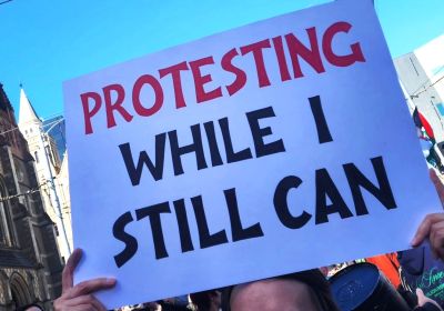 protesting while I still can