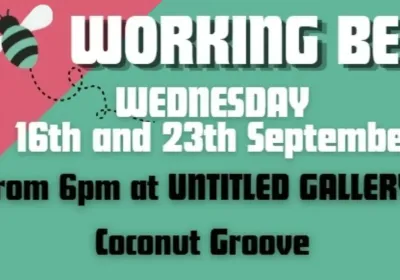 Artwork and image for event "Palestine Fun Run Working Bee" 6pm-8pm 16/09/2026 Darwin Community Arts, UNTITLED gallery+studio space, 3/1 Caryota Court, Coconut Grove NT 0810