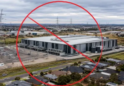 Artwork and image for event "Ivanhoe Public Forum: Moratorium on Data Centres Now!" 3pm-5pm 03/10/2026 Ivanhoe Library and Cultural Hub, 275 Upper Heidelberg Rd, Ivanhoe VIC 3079