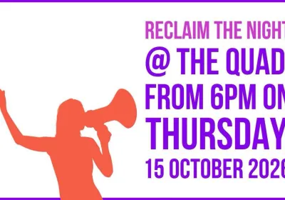 Artwork and image for event "Reclaim the Night Northern Rivers 2026" 6pm 15/10/2026 The Quad, 110 Magellan St, Lismore NSW 2480
