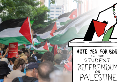 vote yes for BDS in the student referendum for palestine