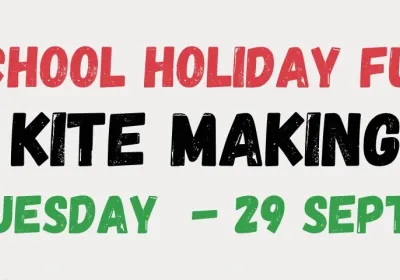 Artwork and image for event "School Holiday Fun Kite Making" 1:30pm-3:30pm Nightcliff Uniting Church, 21 Cummins St, Rapid Creek NT 0810