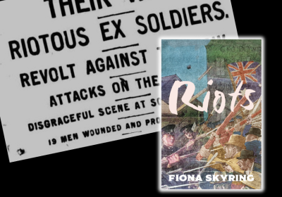 news headline, book cover
