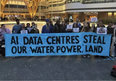 North Clyde community protesting against data centres