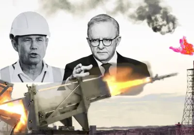 Artwork and image for event "Embracing Apocalypse: Labor's Plan for Climate Collapse" 4pm 17/10/2026 Boorloo Activist Centre, 15/5 Aberdeen St, Boorloo / Perth WA 6000
