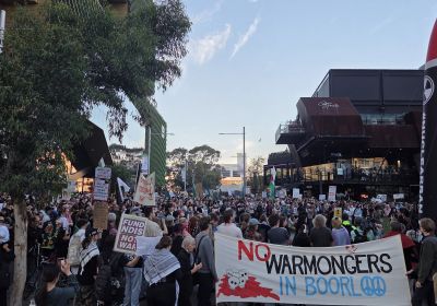 Land forces protest Colin Hughes