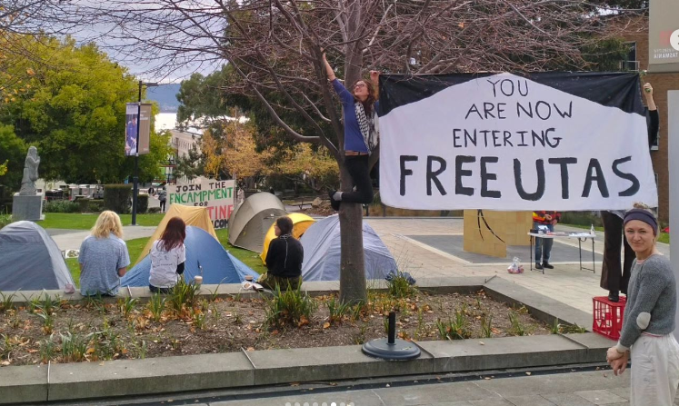 University of Tasmania encampment