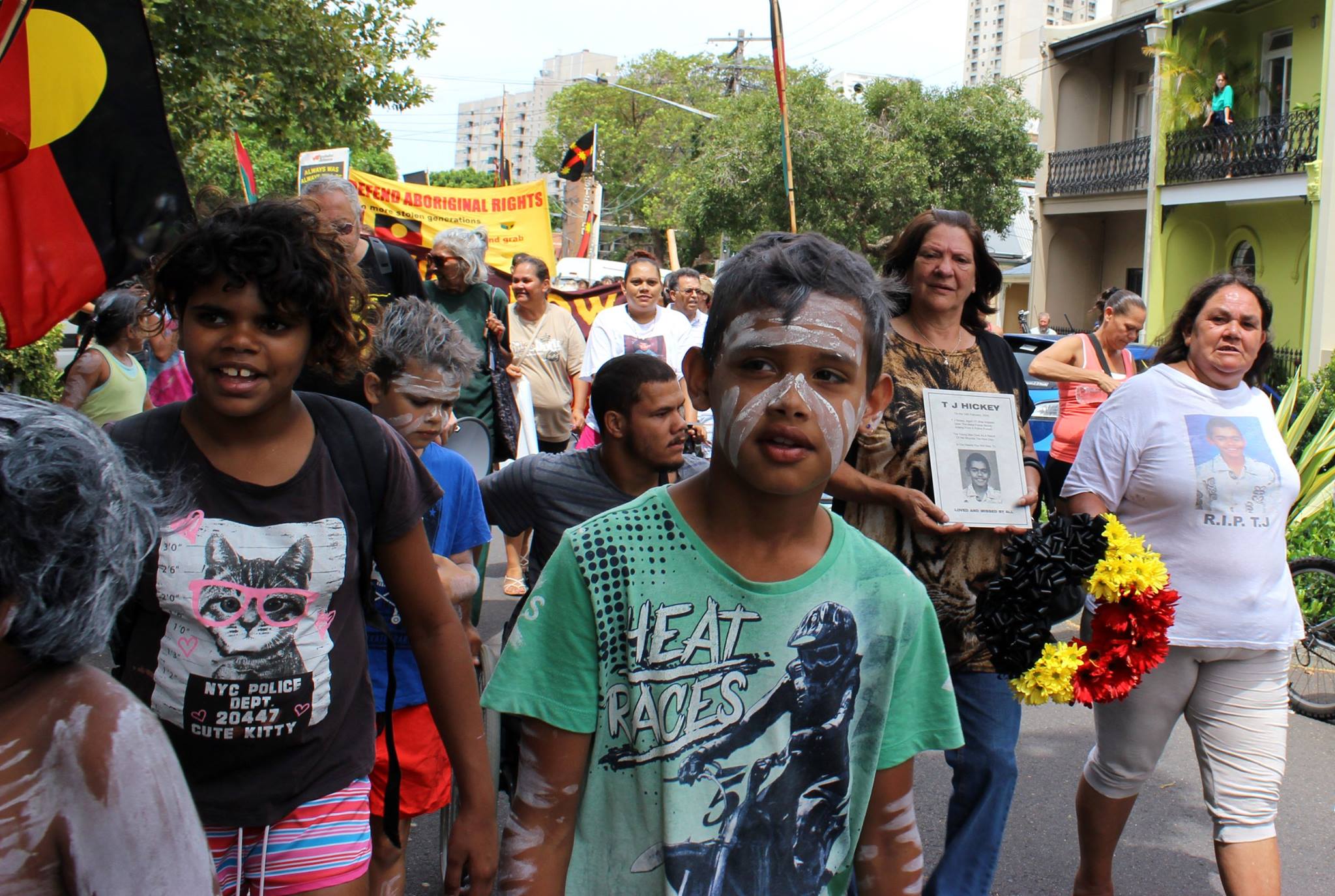 TJ Hickey march in Sydney