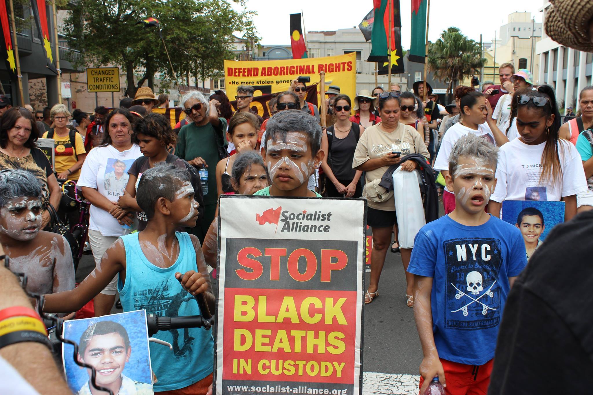 TJ Hickey march in Sydney