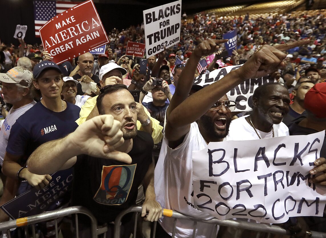 Trump supporters rally (Credit: AP)