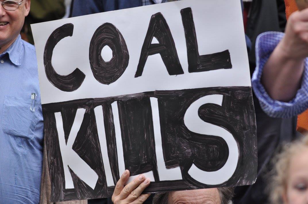 Coal Kills placard at People's Climate March, Melbourne 27 November 2015.