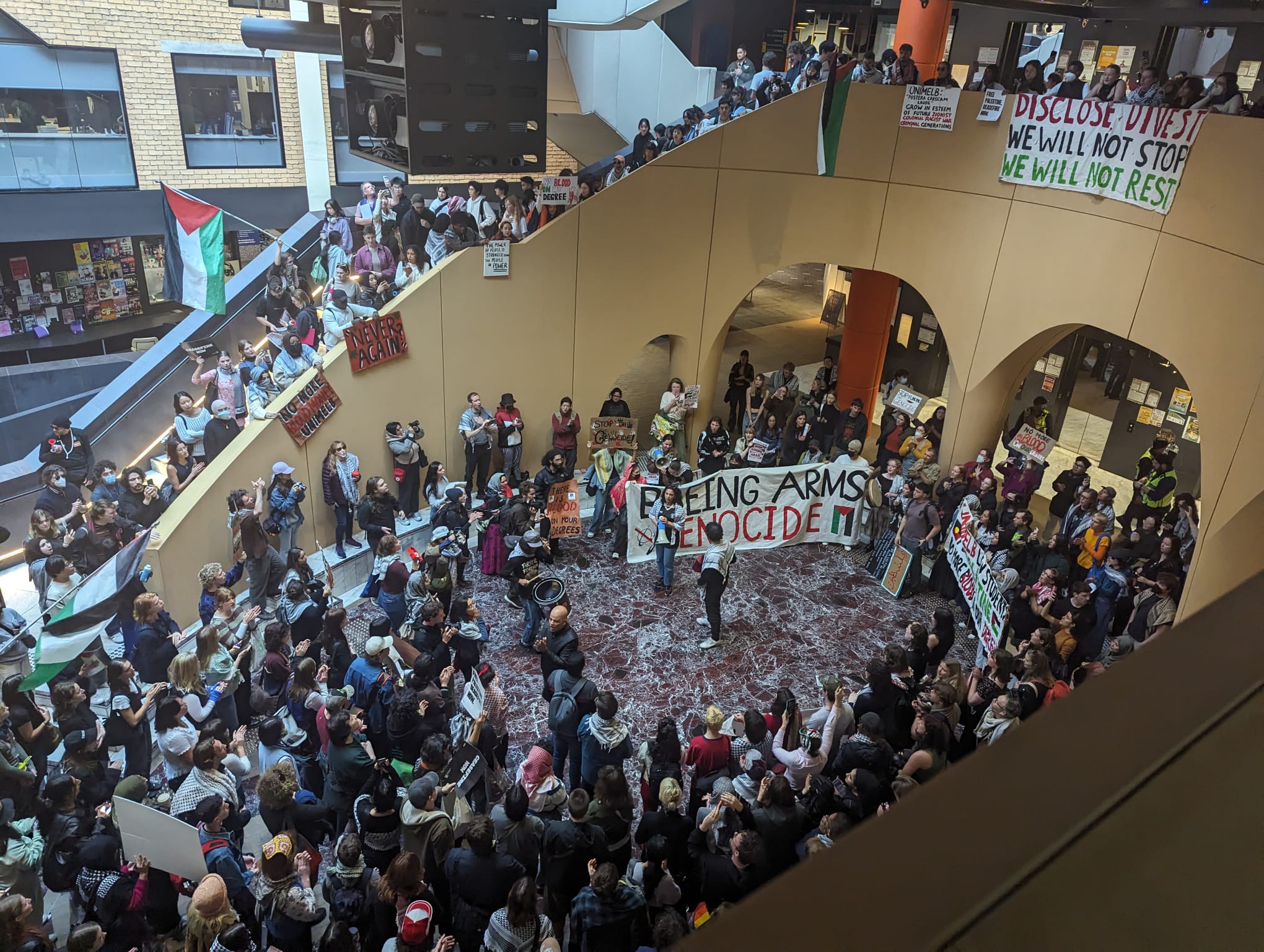 University of Melbourne Palestine rally