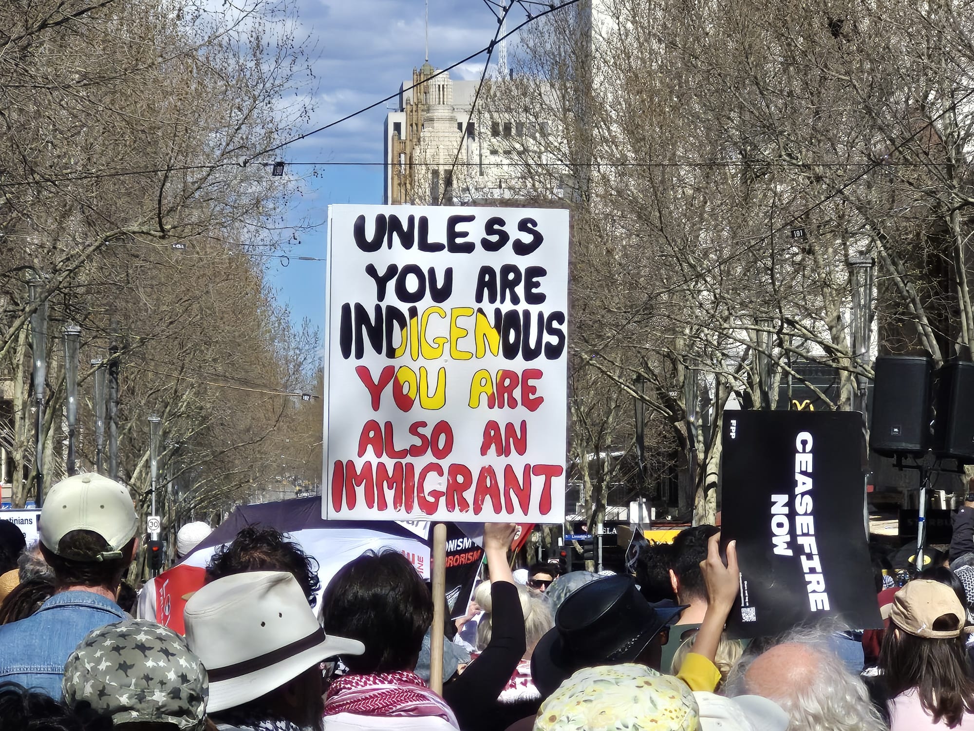 'Unless you're Indigenous....', Naarm/Melbourne, September 13