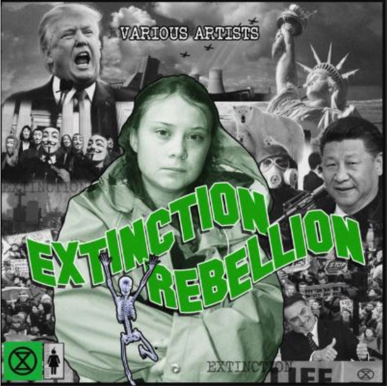 VARIOUS ARTISTS EXTINCTION REBELLION album artwork