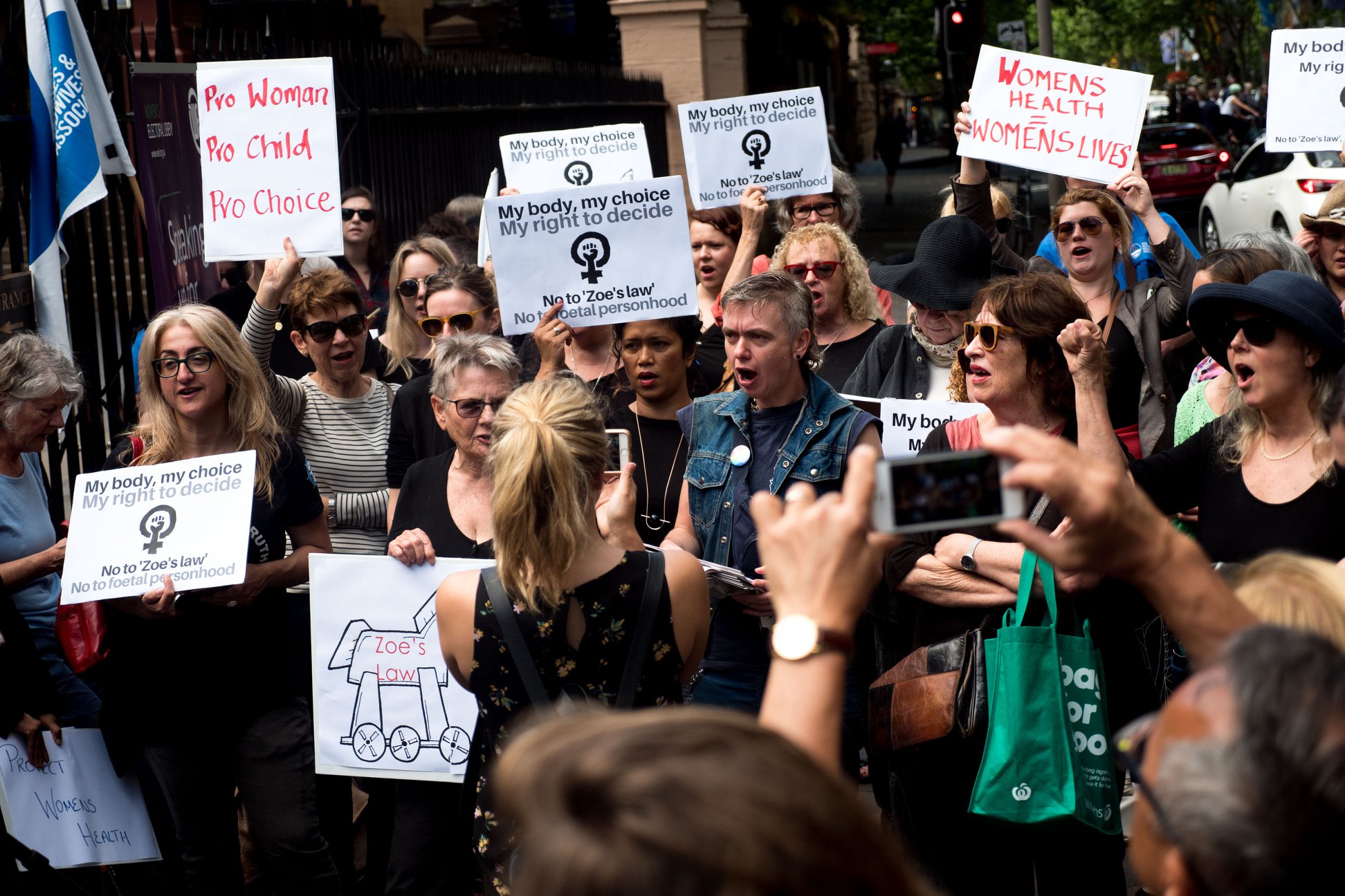 Protesters call for choice, not special laws for foetuses